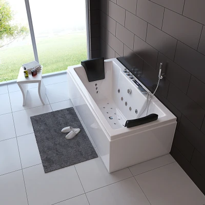 Abbildung von HOME DELUXE Whirlpool Badewanne LAGUNA PURE M, inkl. komplettem Zubehör, Spa, 2 Personen