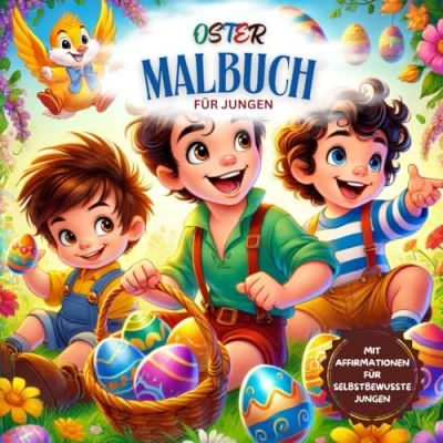 Abbildung von Oster Malbuch für Jungen: Mit Affirmationen selbstbewusste Jungen ab 3 Jahren