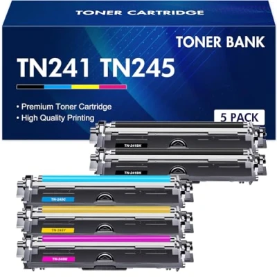 Abbildung von Toner Bank TN241 TN245 Kompatibel für Brother MFC 9332CDW DCP 9022CDW 9142 CDN HL 3142CW 9142CDN 9140CDN 3152CW TN242 TN246 TN241BK TN245C TN245Y TN245M