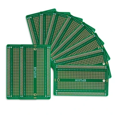 Abbildung von EPLZON Prototype Board Lötbares Breadboard Doppelseitig Leiterplatte PCB Circuit zum Schweißen von,DIY elektronische Artikel (Packung mit 10 Stück,Grün)