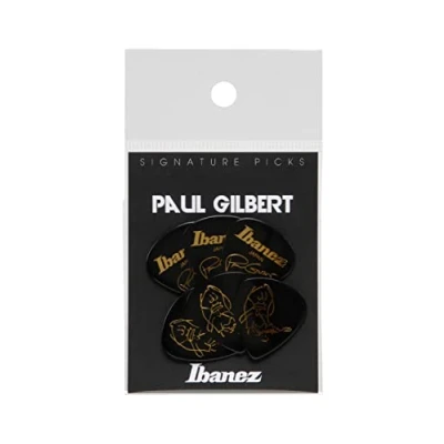 Abbildung von IBANEZ Picks Signature Series Paul Gilbert 6 Stück schwarz 1,0mm Heavy (B1000PG BK)