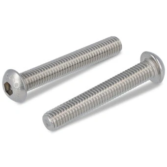 Abbildung von Flachrundkopfschrauben ISK mit Flansch Vollgewinde ISO 7380 2 A4 070 M8X35/35 (100 Stück)