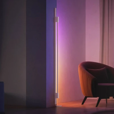 Abbildung von Philips Hue White &amp; Color Amb. Perifo Set, 2 er Spot Gradient Tube, dimmbar, 16 Mio. Farben, steuerbar via App, kompatibel mit Amazon Alexa, Apple HomeKit Google Assistant, weiß