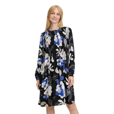 Abbildung von Betty Barclay Plissee Freizeitkleid, Damen, Größe: 46, Schwarz blau