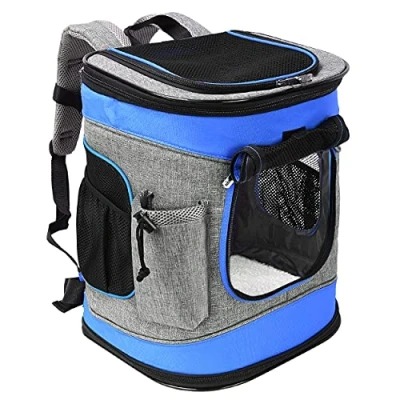 Abbildung von Kato Tirrinia Haustier Hund Träger Rucksack, Tragetasche mit Mesh für mittelgroße Hunde Katzen, 1.5lbs Welpen tragbare Reisetasche