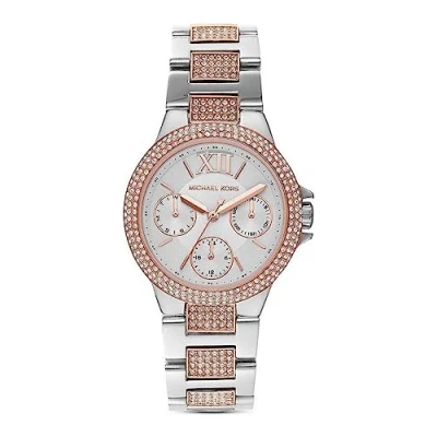 Abbildung von Michael Kors MK6846 Camille Uhr Damenuhr Edelstahl Bicolor 5 bar Datum