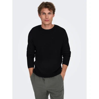 Abbildung von Only &amp; Sons Regular FIT Sweatshirt, Herren, Größe: Medium, Schwarz