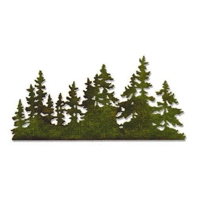 Abbildung von Sizzix Waldgrenze von Tim Holtz Thinlits Stanze, Stahl, mehrfarbig 19.1 x 14.4 0.4 cm