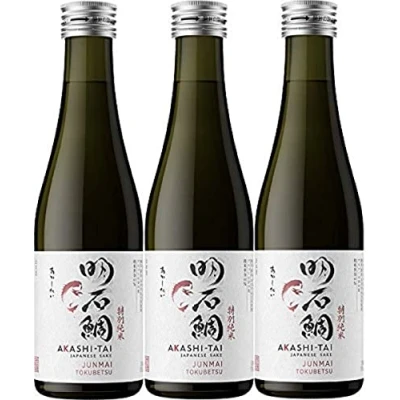 Abbildung von Akashi Sake Brewery Junmai Tokubetsu 15%vol (3 x 0.3 l)
