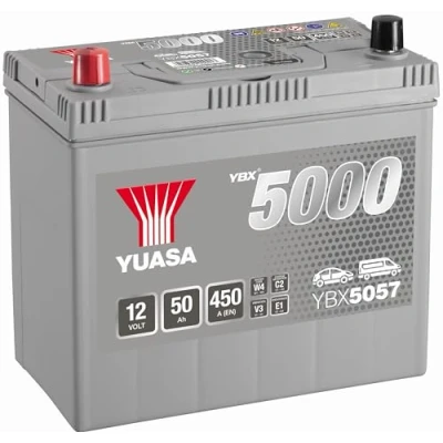 Abbildung von Yuasa YBX5057 12V 50Ah 450A Silber Hochleistungsbatterie