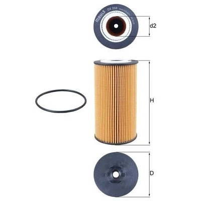 Abbildung von MAHLE OX 358D Ölfilter