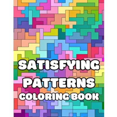 Abbildung von Satisfying Patterns Coloring Book: Easy Geometric Designs for Adults and Teens to Relax Relieve Stress