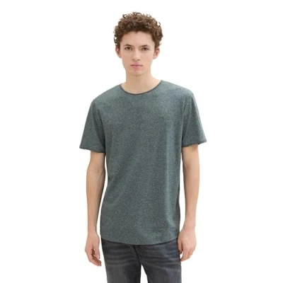 Abbildung von TOM Tailor Denim Tshirt basic, Herren, Größe: Small, Dark gable green