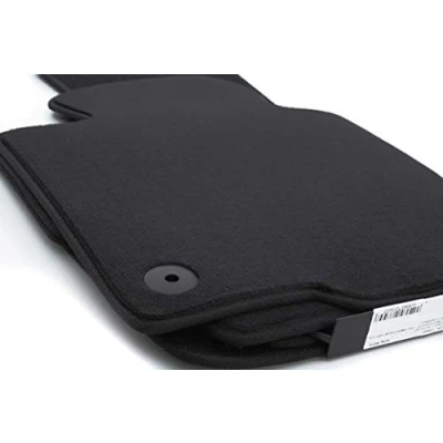 Abbildung von Fußmatten passend für VW Polo 9N (alle 2001 2009) Premium Velours Automatten 4 teilig Schwarz