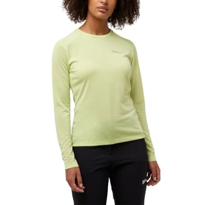 Abbildung von Jack Wolfskin Damen Vonnan Ls W T Shirt, Cool Matcha, S EU