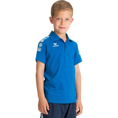 Abbildung von ERIMA Kinder Poloshirt Essential 5 C, new royal/weiß, 140, 2111903