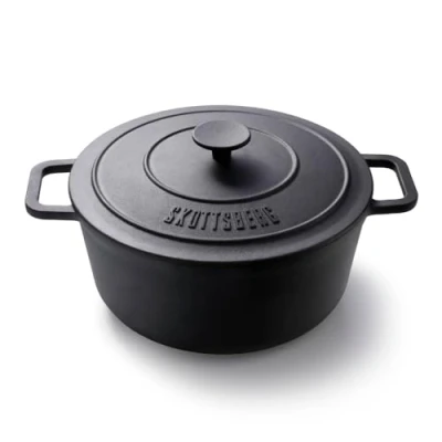 Abbildung von Skottsberg Schmortopf Topf Cast Iron 28 cm, Traditionelles Gusseisen,