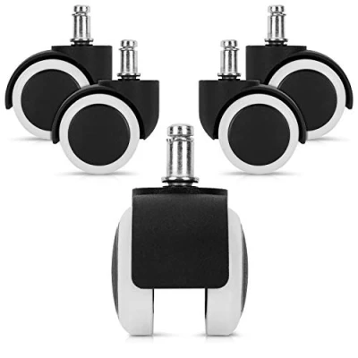 Abbildung von kwmobile Stuhlrolle 5x Hartbodenroller 10/50mm Ersatzrollen Bürostuhl, (5 St)