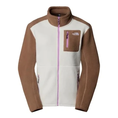 Abbildung von The North Face Yumiori FULL ZIP Fleecejacke, Damen, Größe: XL, White dune/latte/vibrant verbena