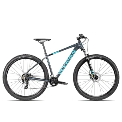 Abbildung von Axess Mountainbike SANDEE, 14 Gang Shimano RD TX800 7 Schaltwerk, Kettenschaltung, Herrenfahrrad MTB Hardtail 29 Zoll schwarz/grau