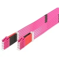 Abbildung von DIGITUS DK 2533 02 4 Glasfaserkabel OM4 2 m LC zu Duplex LWL Kabel 1/10/40/100 Gbit/s MM Multimode Glasfaser LAN Fasertyp: 50/125 µ Violett (Violet)