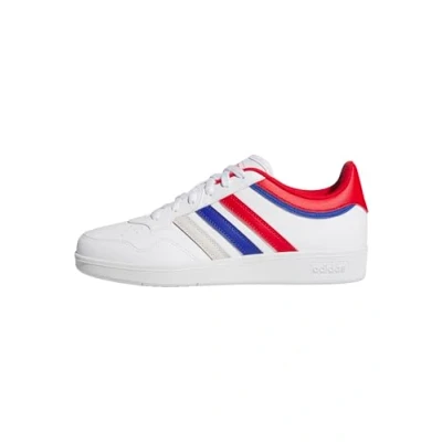 Abbildung von adidas Unisex Hoops 4.0 Shoes Schuhe, FTWR White/Better Scarlet/Team royal Blue, 40 2/3 EU