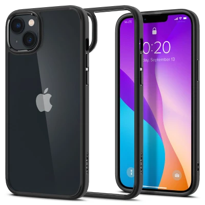 Abbildung von Spigen Ultra Hybrid TPU Back Cover Schwarz Apple Iphone 14