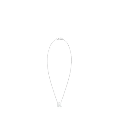 Abbildung von Elli K Initialen Trend Minimal Halskette Silver coloured, Damen, Größe: 45, coloured