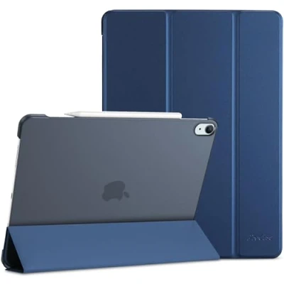 Abbildung von ProCase Hülle für ipad Air 13 Zoll M2 2024, Dreifache Schutzhülle Case 13&quot; (M2) Dünn Leicht Smart Cover mit Translucent Frosted Rückhülle Kompatibel 2024 Navy