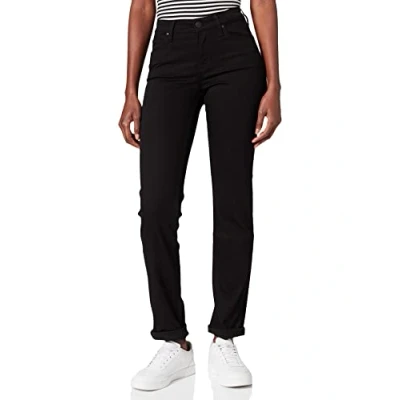 Abbildung von Lee Marion Jeans Straight Leg, Damen, Größe: 26x31, Black rinse