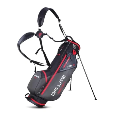 Abbildung von Dri Lite Seven Wasserdichte Golftasche Standtasche Schwarz Rot