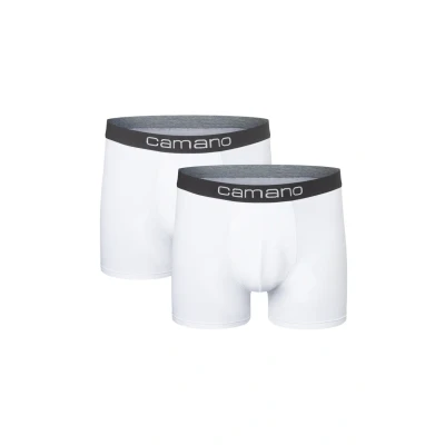 Abbildung von camano 2 PACK Boxershorts, Herren, Größe: Medium, White