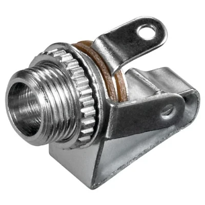 Abbildung von 5er Set Klinkeneinbaubuchse 3,5mm Mono, offene Bauart mit Schaltkontakt