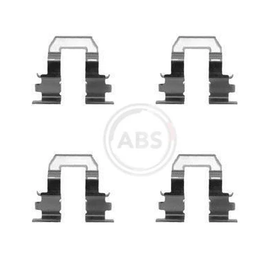 Abbildung von A.B.S. 1255Q Zubehörsatz, Scheibenbremsbelag TOYOTA: Corolla VIII Liftback, Celica VI Coupe, Compact