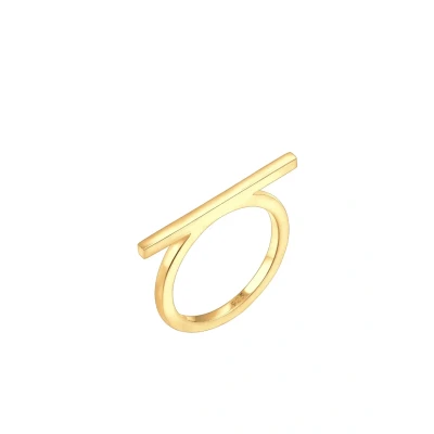 Abbildung von Elli Minimal Ring goldcoloured, Damen, Größe: 54, Gold coloured