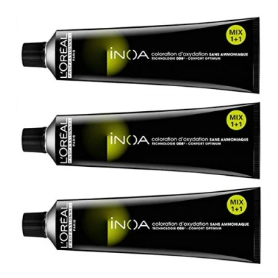 Abbildung von 3er Set: Loreal Inoa Haarfarben 60 ml Tube 9 sehr helles blond