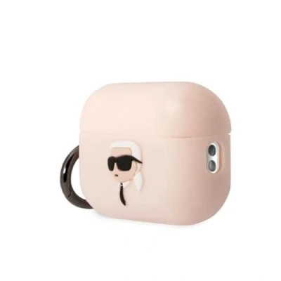 Abbildung von Karl Lagerfeld Silicone NFT Head 3D hülle AirPods Pro 2, Rosa