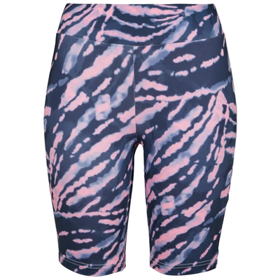 Abbildung von Urban Classics Ladies TIE DYE Cycling Shorts, Damen, Größe: Small, Darkshadow/pink