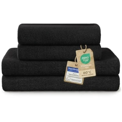 Abbildung von Blumtal Handtuch Set Premium 4 oder 6 TLG. Frottier 100% Baumwolle, Frottee (Set, St), Oeko TEX Zertifiziert