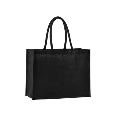 Abbildung von Natural Starched Jute Classic Shopper Einkaufstasche