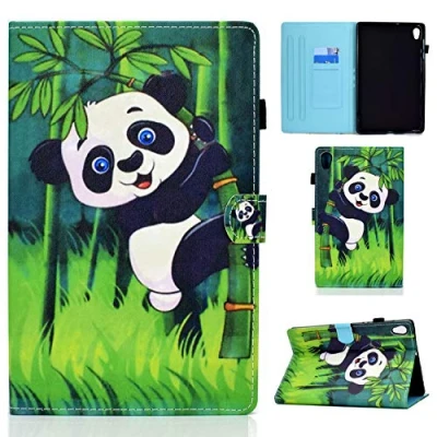 Abbildung von AsWant Lenovo Tab M10 HD 2 Gen Hülle PU Folio Flip Brieftasche Magnetverschluss Tablet mit Stifthalter für Generation 10.1 Zoll TB X306X/TB X306F Panda