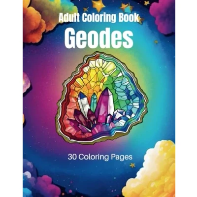 Abbildung von Geode Coloring Book: Intricate Crystal Designs for Stress Relief, Relaxation, and Artistic Expression: Adult Book