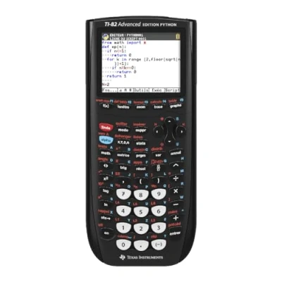 Abbildung von Texas Instruments TI 82 Advanced Phyton Edition Grafischer Taschenrechner (Farbdisplay) Schwarz