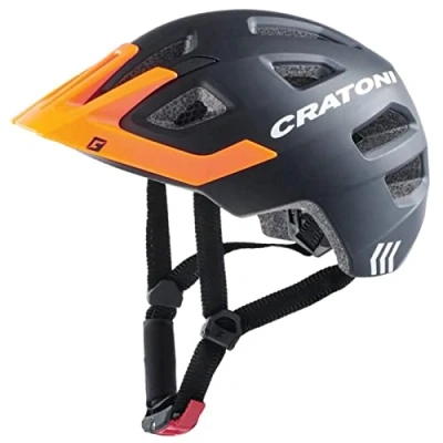 Abbildung von Cratoni Unisex Erwachsene Maxster Pro Fahrradhelm, Schwarz/Orange, M