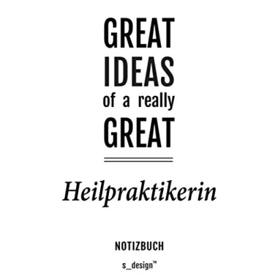 Abbildung von Notizbuch für Heilpraktiker / Heilpraktikerin: Originelle Geschenk Idee [120 Seiten liniertes blanko Papier] _
