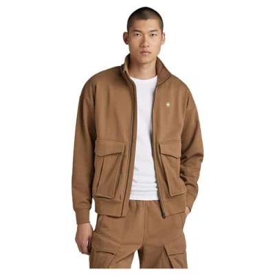 Abbildung von G Star RAW Herren Rovic Zip Through Loose Sweatshirt, Braun (dk Fawn D24465 D566 7172), XS