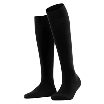Abbildung von Falke Softmerino Kneehigh warm Kniestrümpfe, Damen, Größe: 35/36, Black