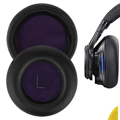 Abbildung von Geekria QuickFit Ersatz Ohrpolster für Plantronics BackBeat PRO Kopfhörer, Ohrpolster, Headset Ohrmuscheln, Reparaturteile (schwarz)