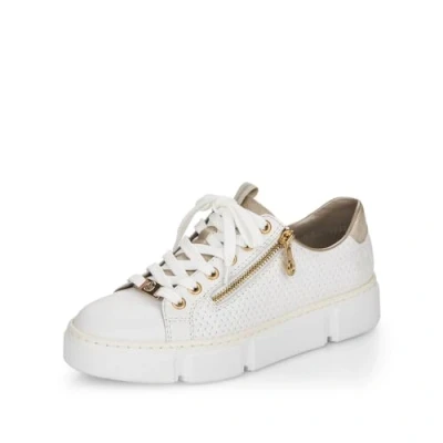 Abbildung von Rieker Sneaker low hartweiss/muschel, Damen, Größe: 43, Hartweiss/muschel Schuhe