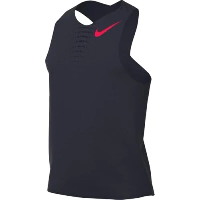 Abbildung von Nike Aeroswift Dri Fit ADV Lauf Singlet Für Herren, Obsidian/Bright Crimson, FN4231 451, M